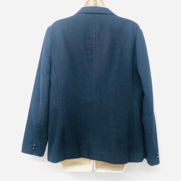 Vintage NCI Collections Navy Wool Blazer with Patches - Picture 5 of 16